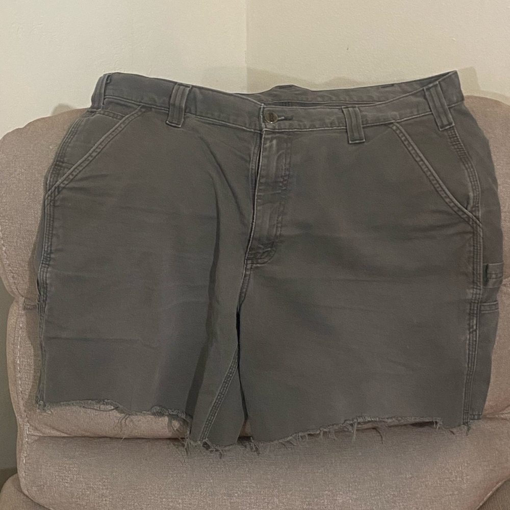 Carhartt carpenter short cutoffs
